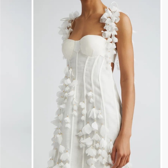 Zimmermann Petals Linen & Silk Corset Gown - Picture 8 of 11